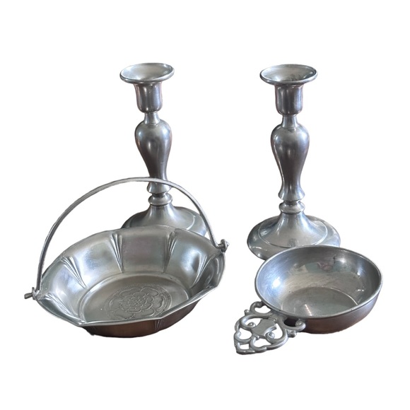 Set of 4 Pewter Items - Picture 2 of 13